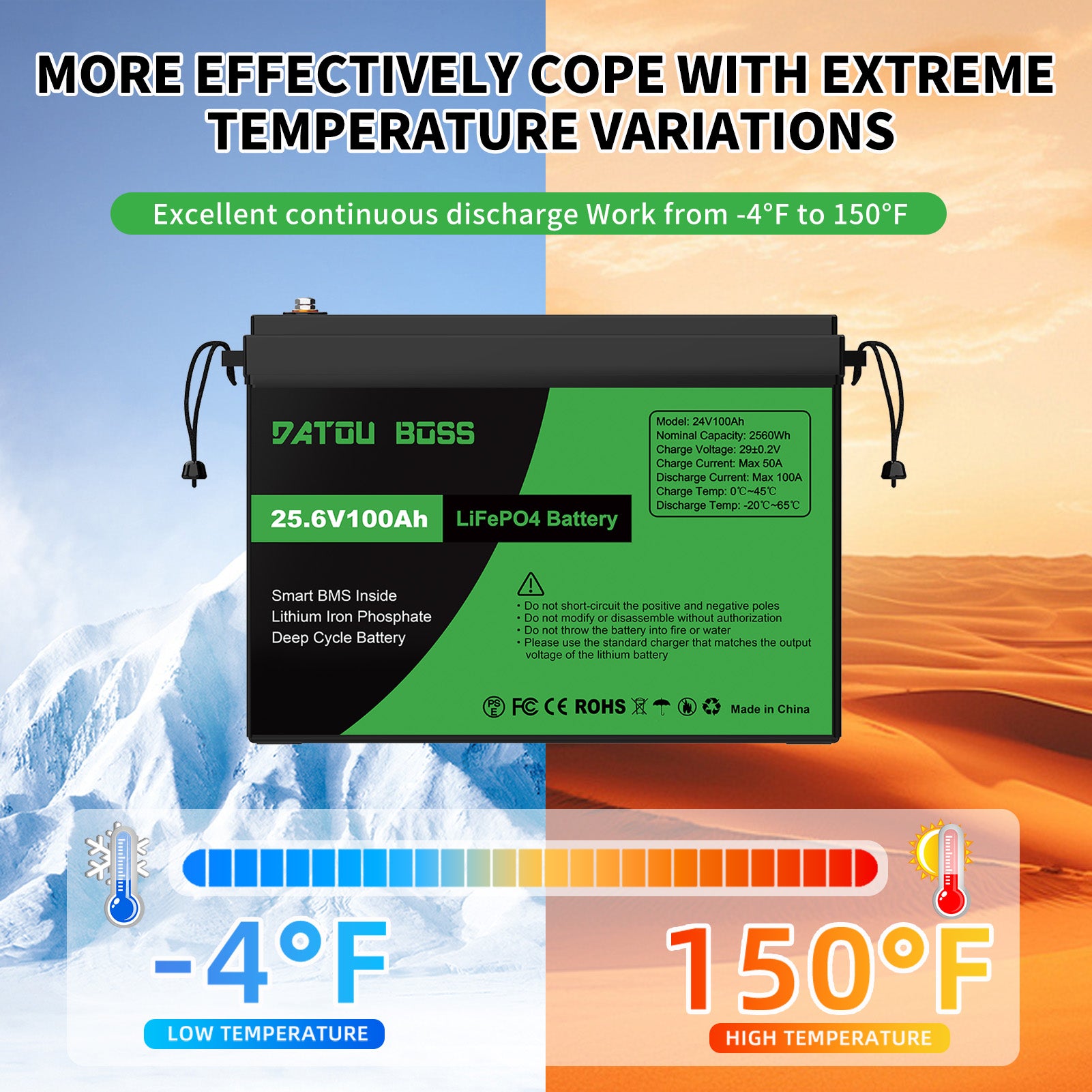 DATOUBOSS Rechargeable Lifepo4 Batteries Voltage Converters Inverter
