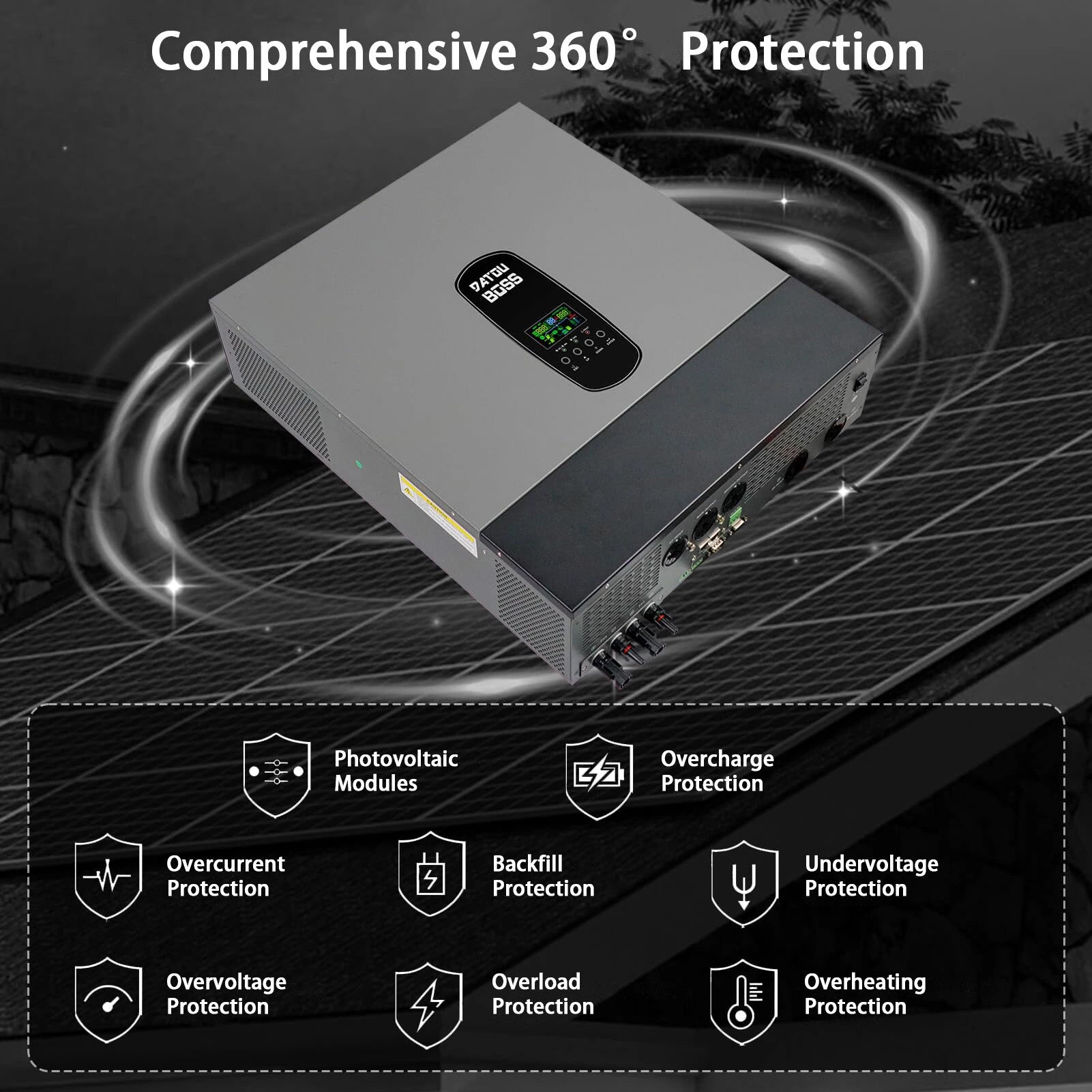 DATOUBOSS Rechargeable Lifepo4 Batteries Voltage Converters Inverter