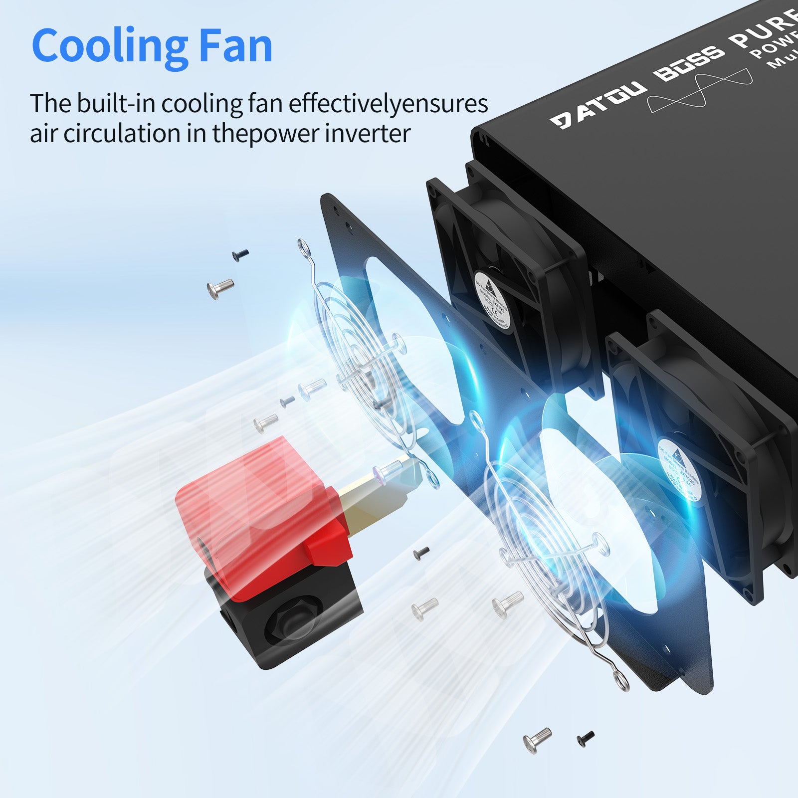 DATOUBOSS Rechargeable Lifepo4 Batteries Voltage Converters Inverter