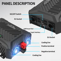 DATOUBOSS Rechargeable Lifepo4 Batteries Voltage Converters Inverter
