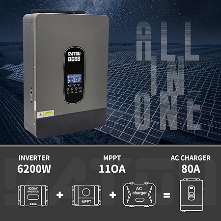 DATOUBOSS Rechargeable Lifepo4 Batteries Voltage Converters Inverter