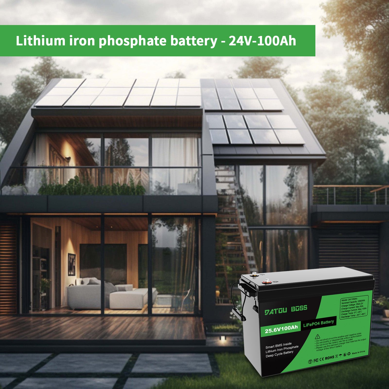 DATOUBOSS Rechargeable Lifepo4 Batteries Voltage Converters Inverter