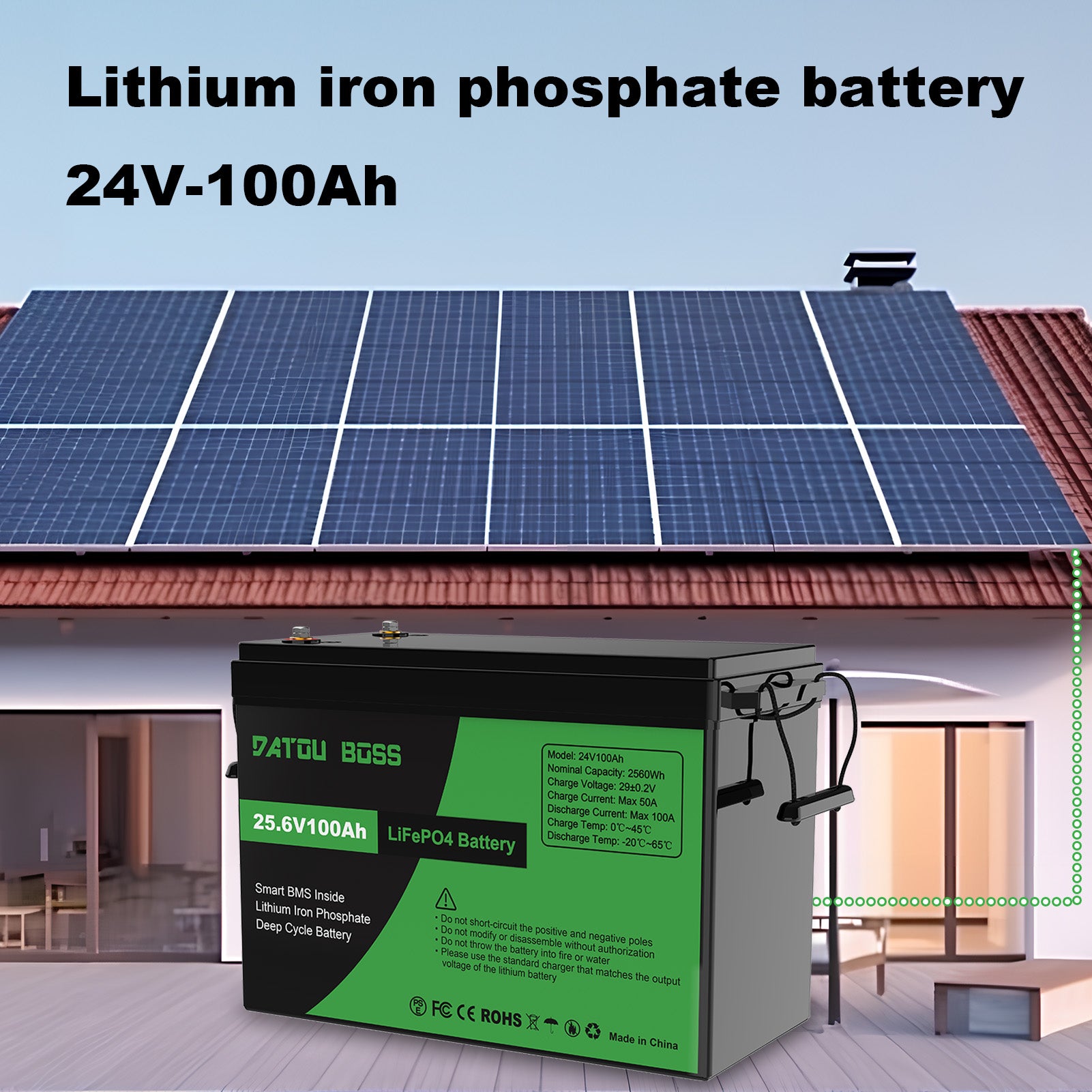 DATOUBOSS Rechargeable Lifepo4 Batteries Voltage Converters Inverter