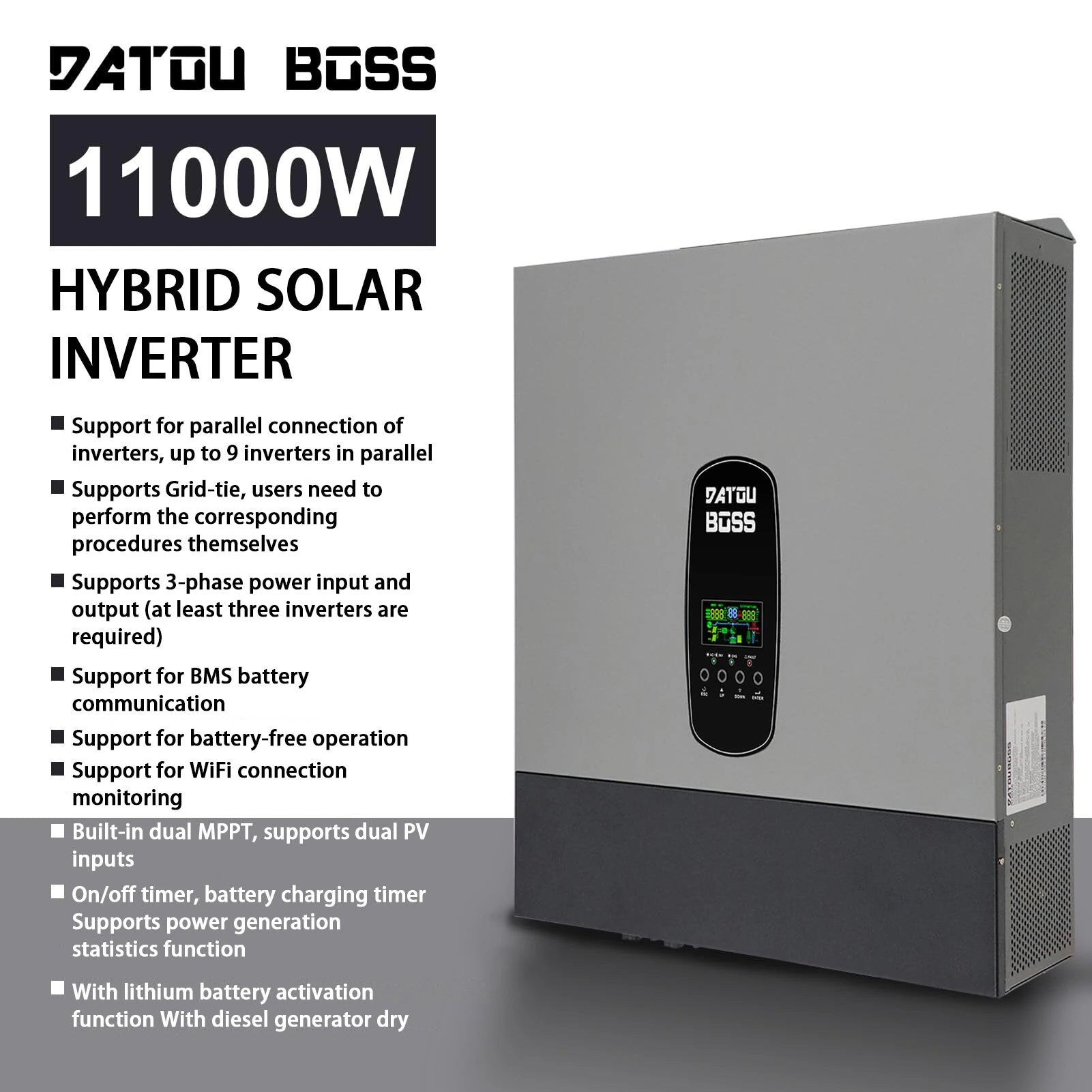 DATOUBOSS Rechargeable Lifepo4 Batteries Voltage Converters Inverter