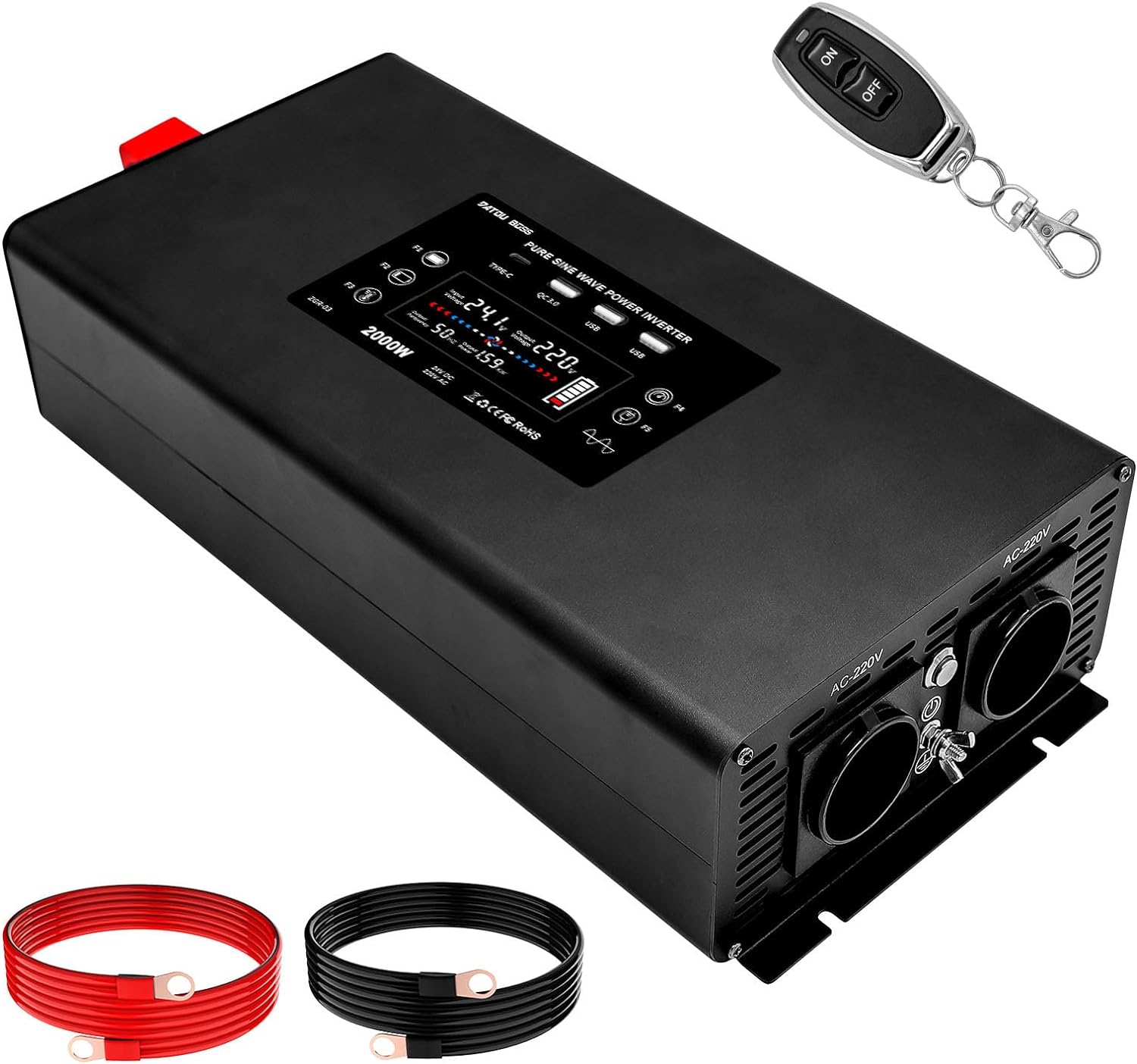DATOUBOSS Rechargeable Lifepo4 Batteries Voltage Converters Inverter