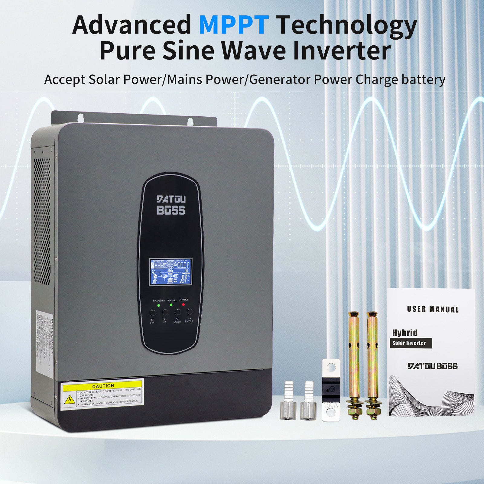 DATOUBOSS Rechargeable Lifepo4 Batteries Voltage Converters Inverter