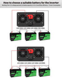 DATOUBOSS Rechargeable Lifepo4 Batteries Voltage Converters Inverter