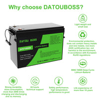 DATOUBOSS Rechargeable Lifepo4 Batteries Voltage Converters Inverter